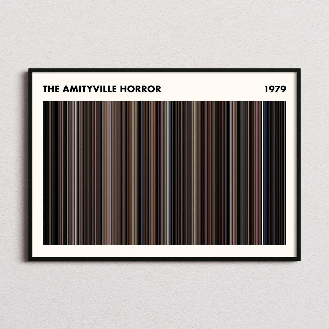 The Amityville Horror Movie Barcode Poster - Simplified