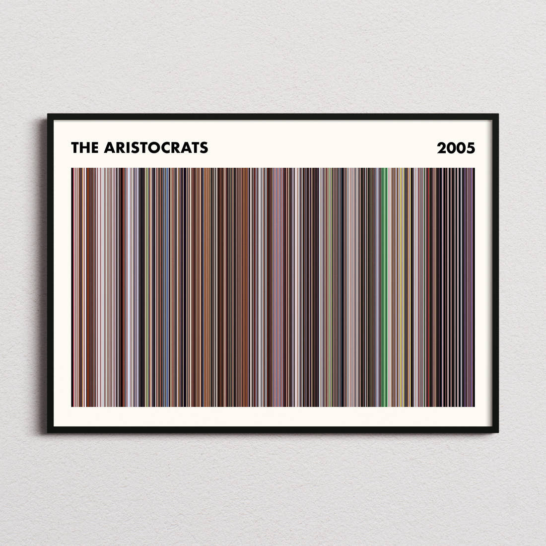 The Aristocrats Movie Barcode Poster - Simplified