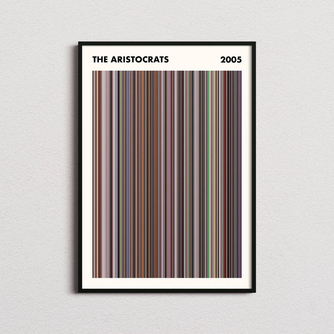 The Aristocrats Movie Barcode Poster - Simplified