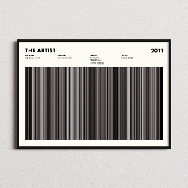 The Artist Movie Barcode Poster