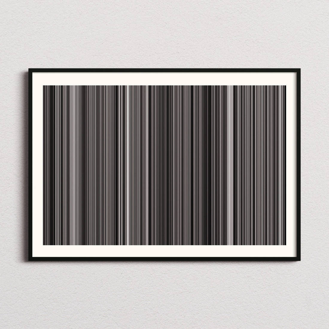 The Artist Movie Barcode Poster - Barcode Only