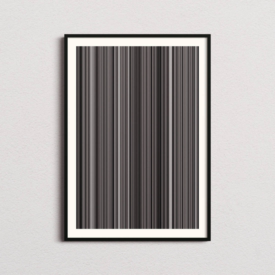 The Artist Movie Barcode Poster - Barcode Only