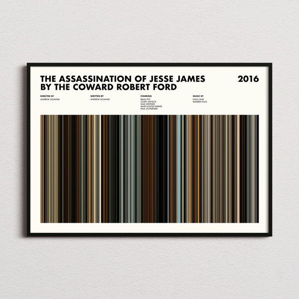 The Assassination of Jesse James Movie Barcode Poster