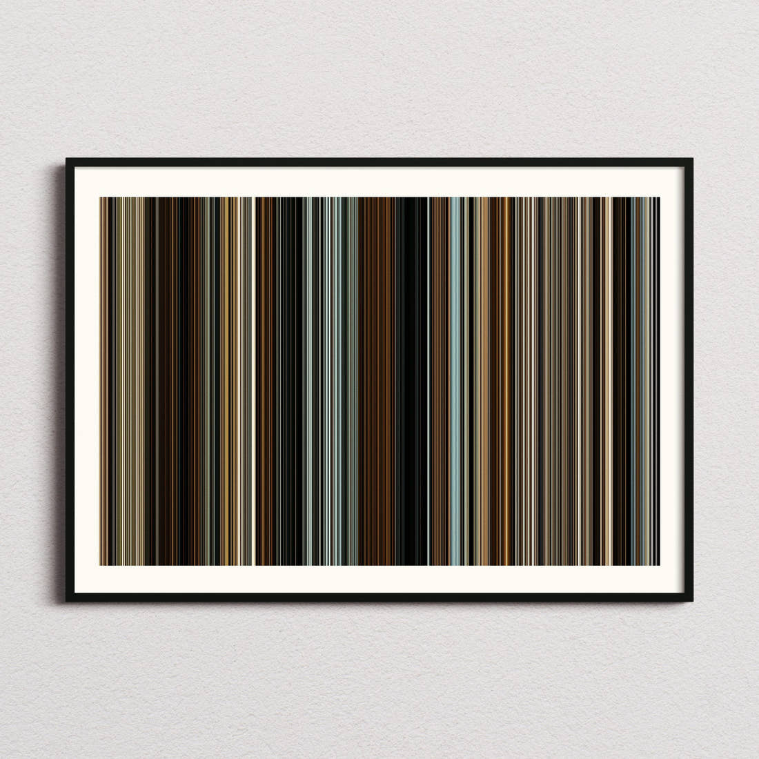 The Assassination of Jesse James Movie Barcode Poster - Barcode Only
