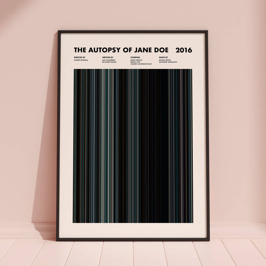 The Autopsy of Jane Doe Movie Barcode Poster