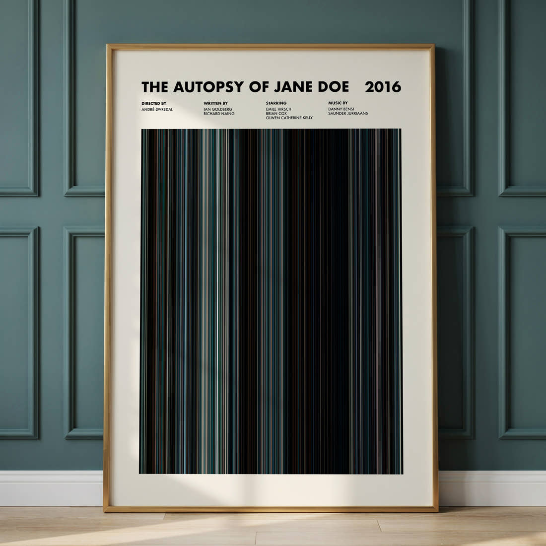 The Autopsy of Jane Doe Movie Barcode Poster