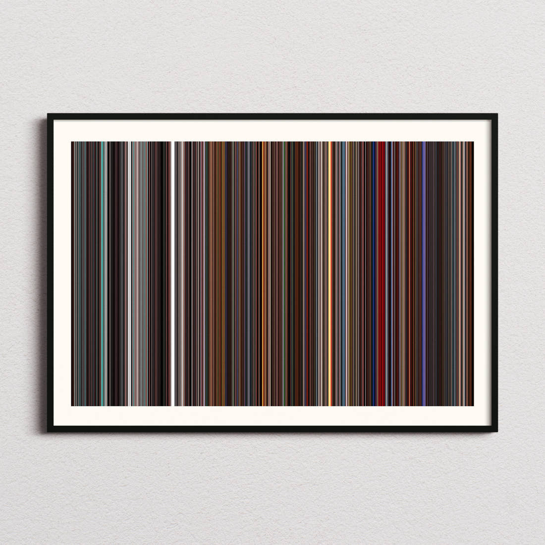 The Aviator Movie Barcode Poster - Barcode Only