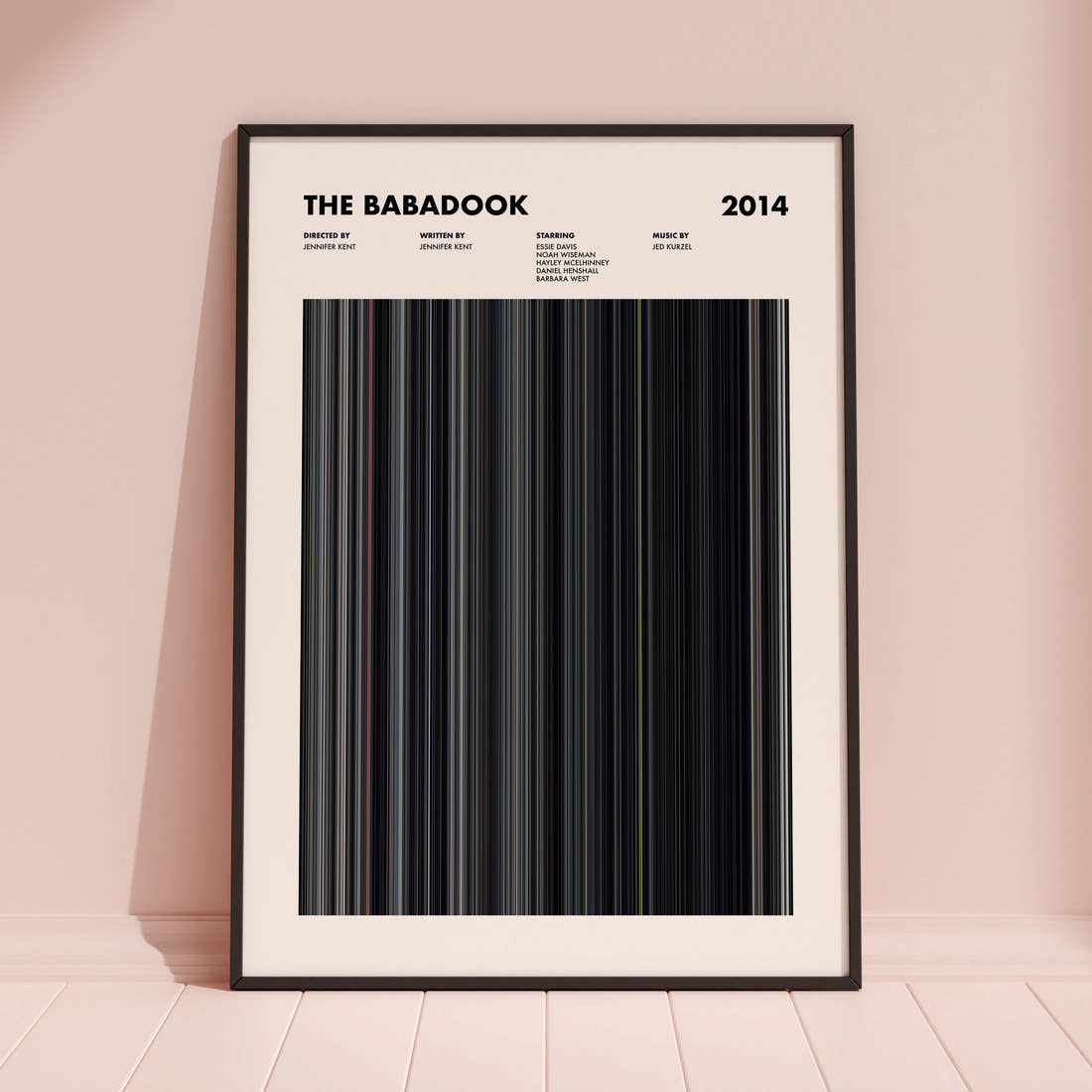 The Babadook Movie Barcode Poster