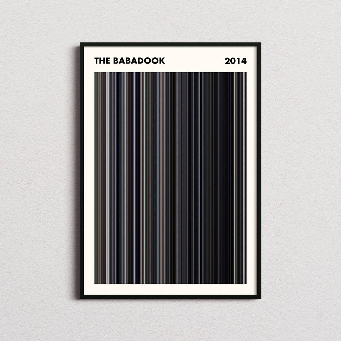 The Babadook Movie Barcode Poster - Simplified