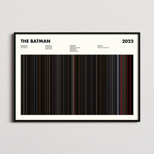 The Batman Movie Barcode Poster