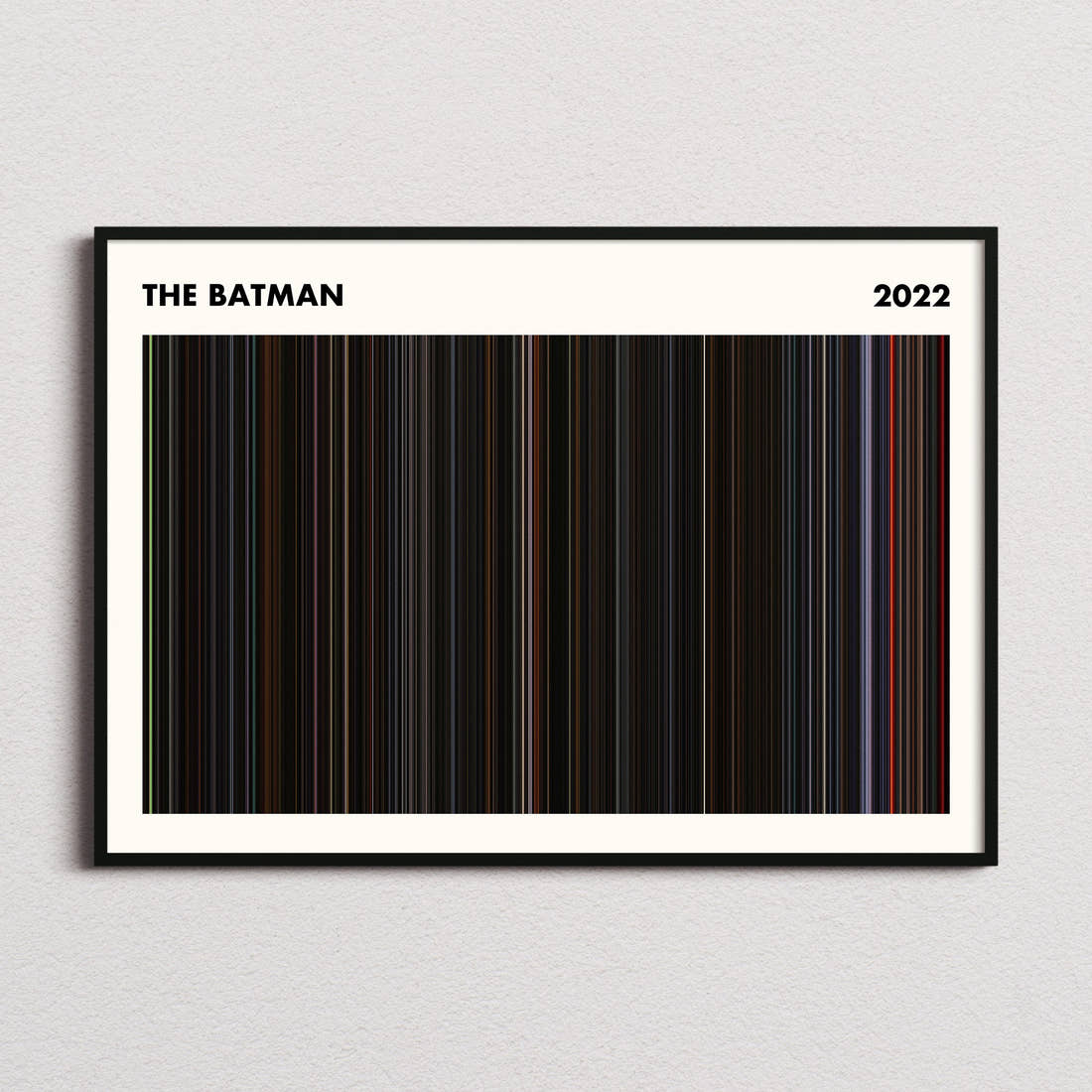 The Batman Movie Barcode Poster - Simplified