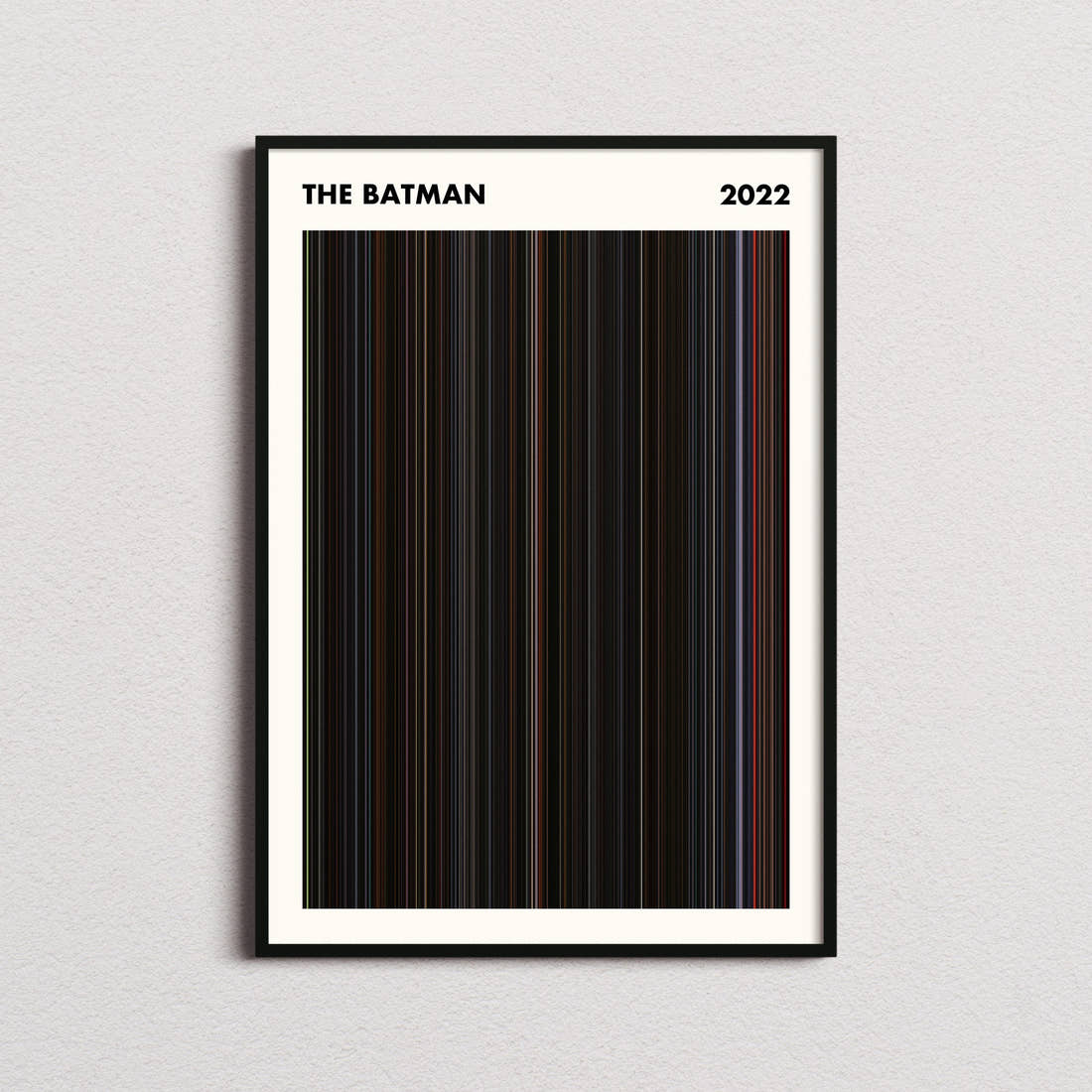 The Batman Movie Barcode Poster - Simplified