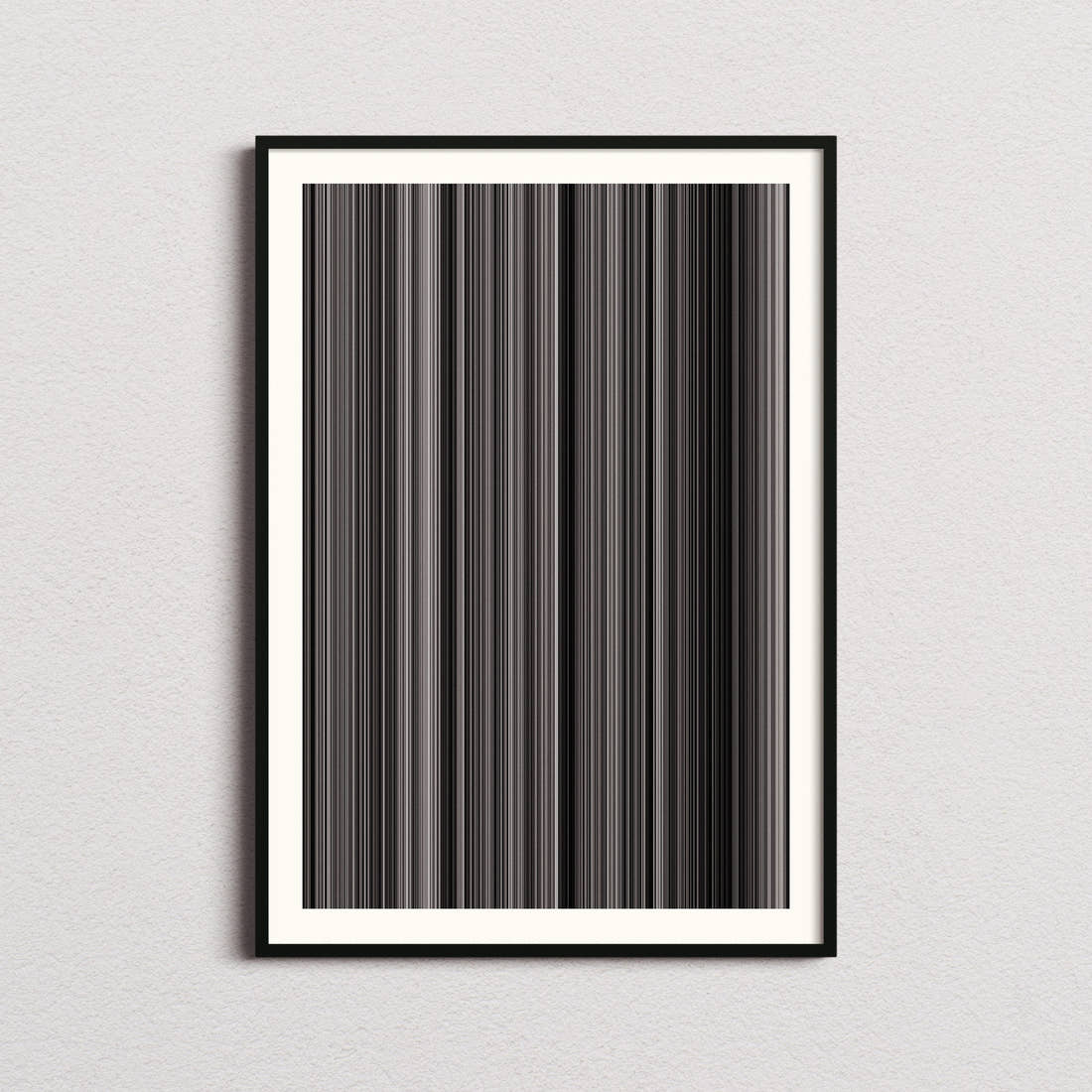 The Battle of Algiers Movie Barcode Poster - Barcode Only