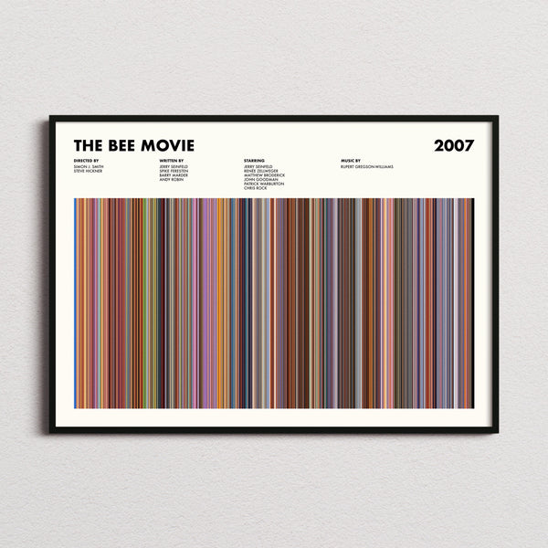 The Bee Movie Barcode Poster