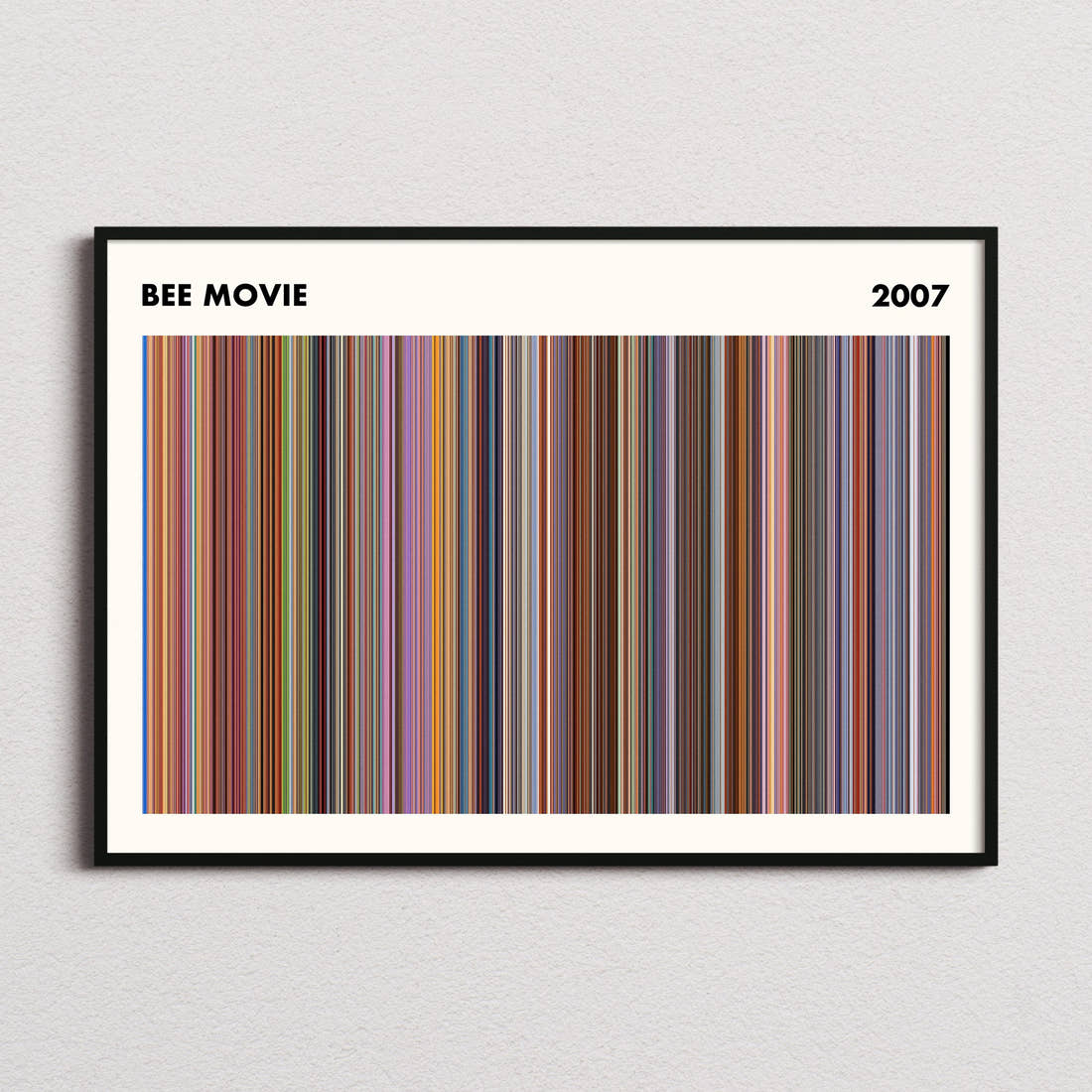 Bee Movie Movie Barcode Poster - Simplified