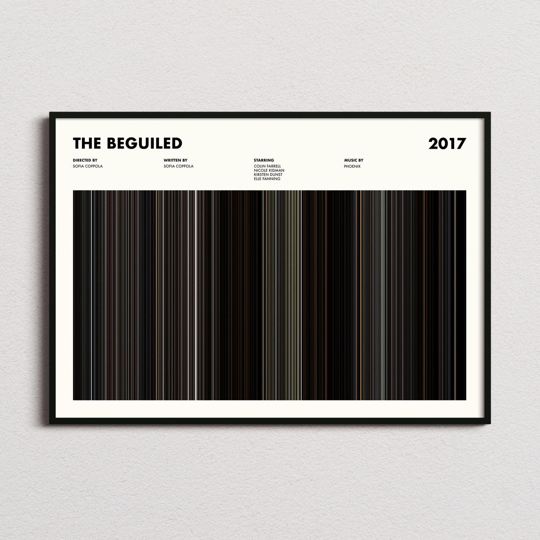 The Beguiled Movie Barcode Poster