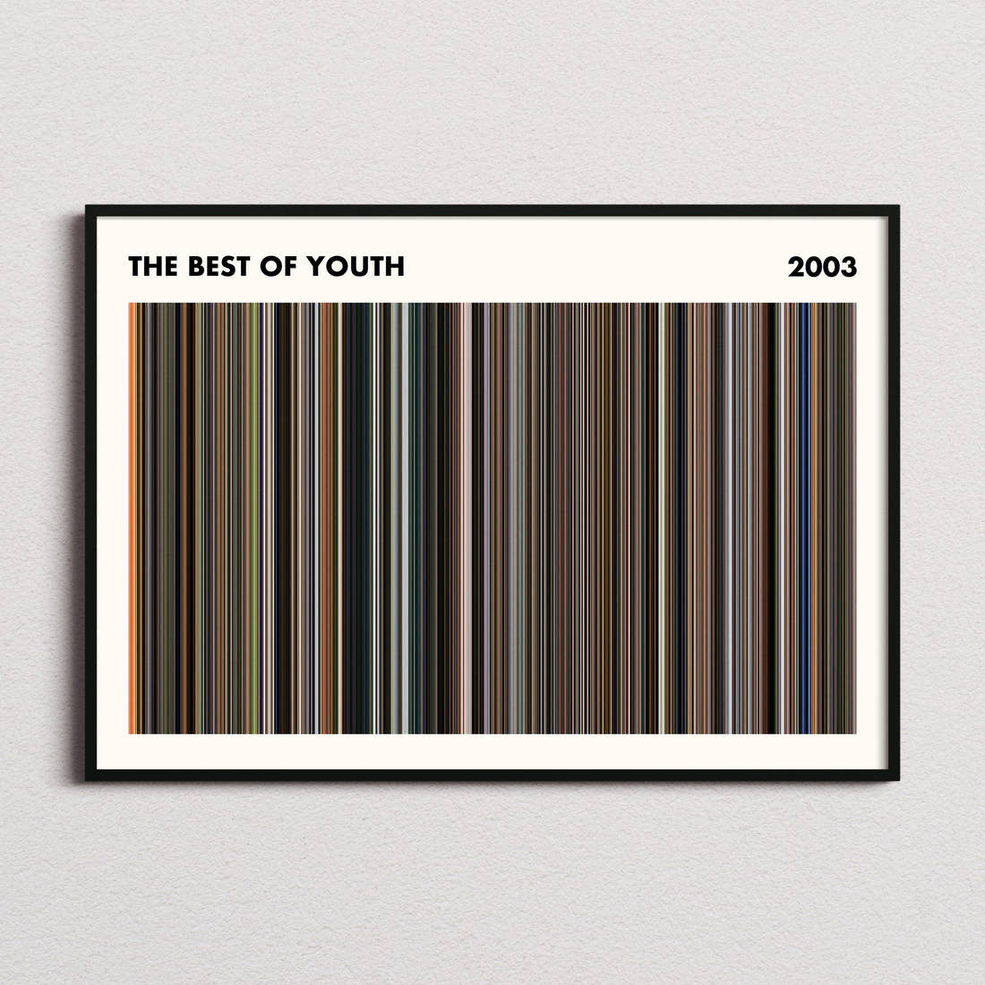 The Best of Youth Movie Barcode Poster - Simplified
