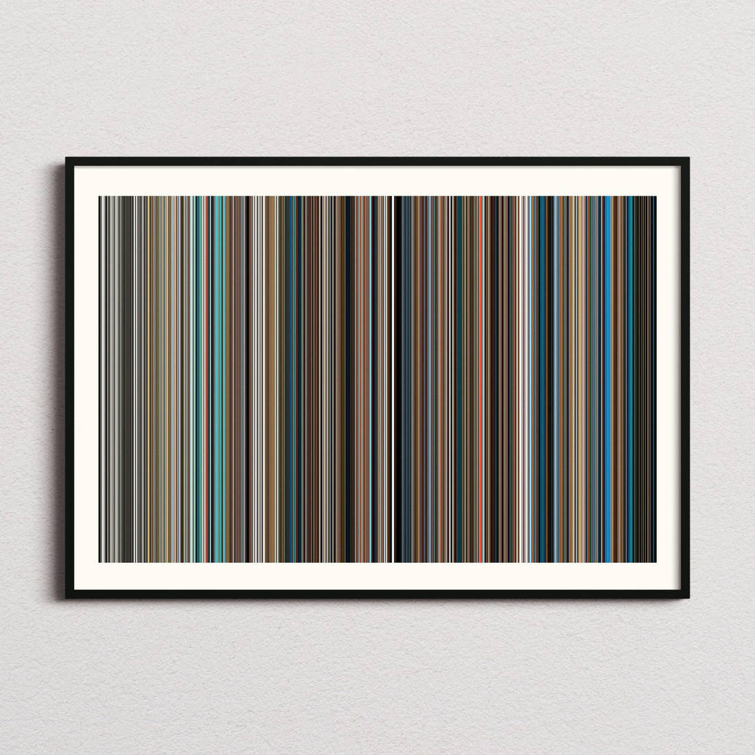 The Big Blue Movie Barcode Poster - Barcode Only