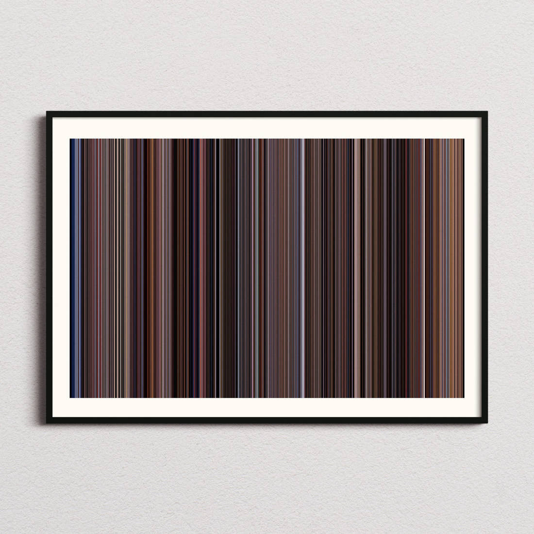 The Big Lebowski Movie Barcode Poster - Barcode Only
