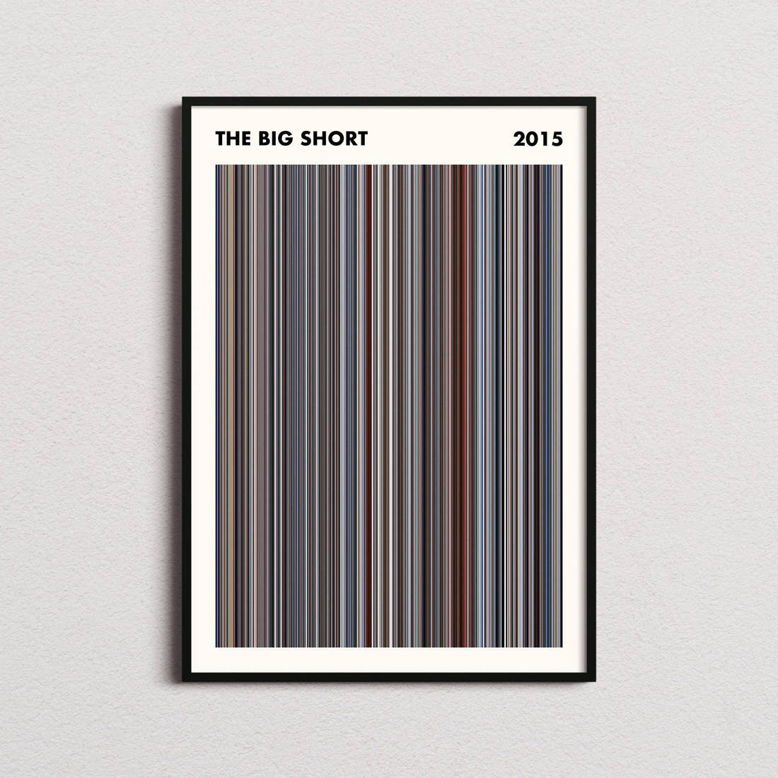 The Big Short Movie Barcode Poster - Simplified