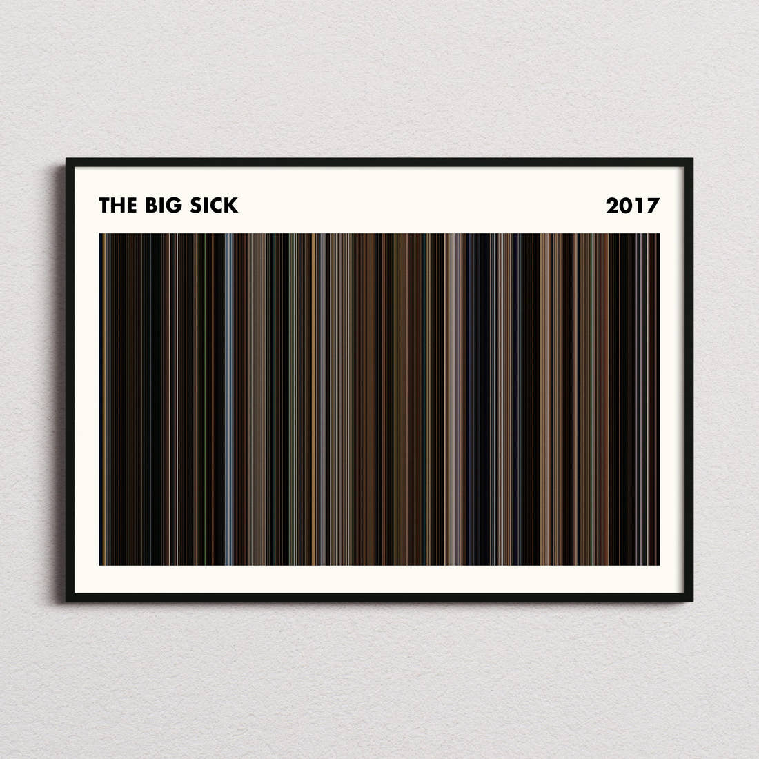 The Big Sick Movie Barcode Poster - Simplified