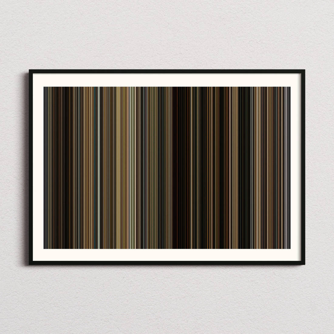 The Bikeriders Movie Barcode Poster - Barcode Only