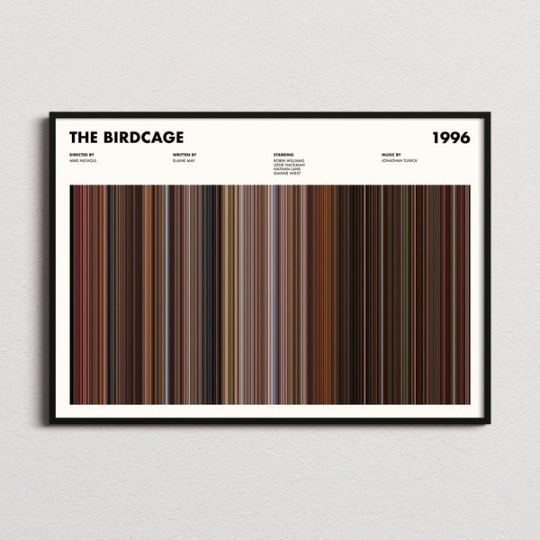 The Birdcage Movie Barcode Poster