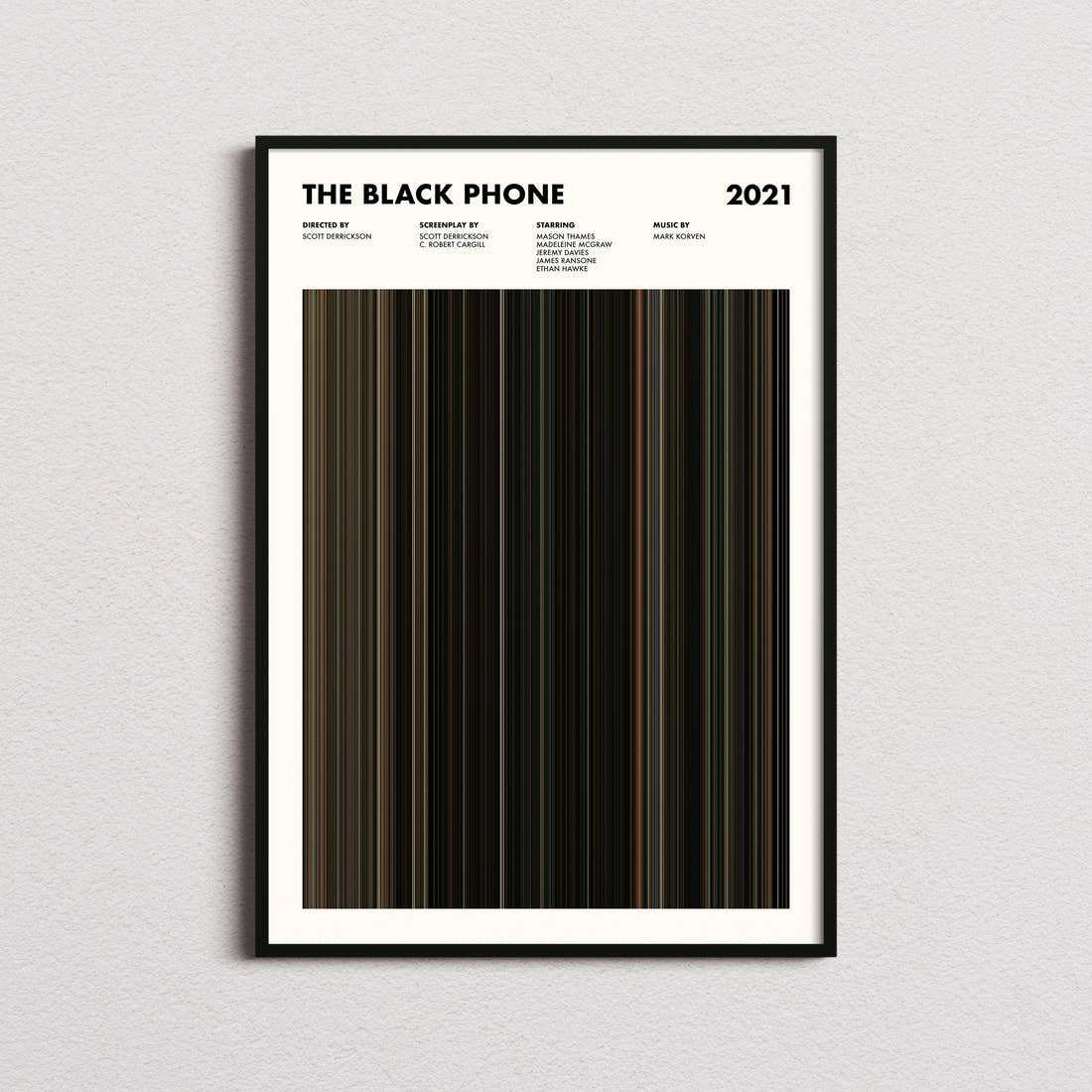 The Black Phone Movie Barcode Poster