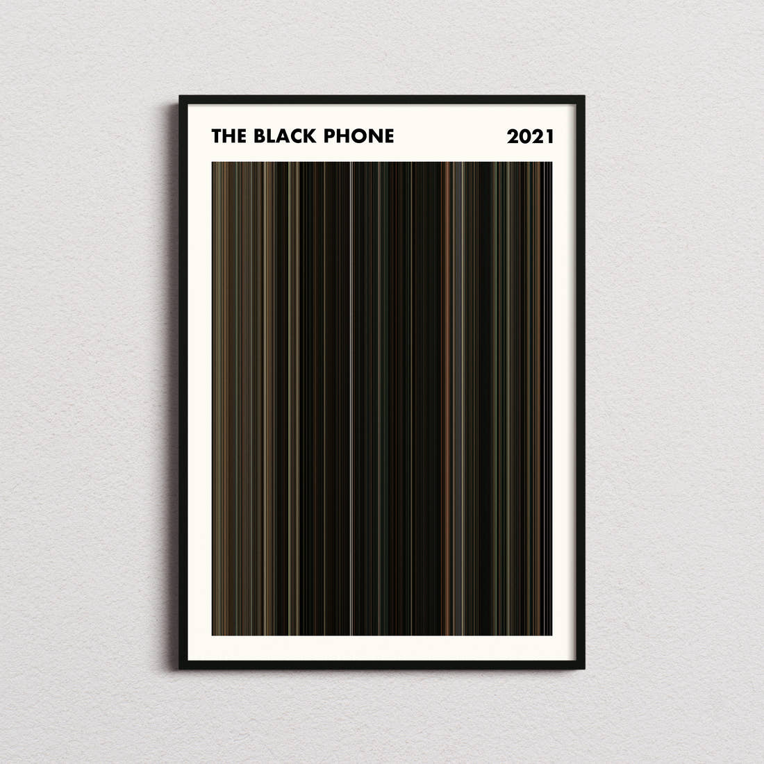 The Black Phone Movie Barcode Poster - Simplified