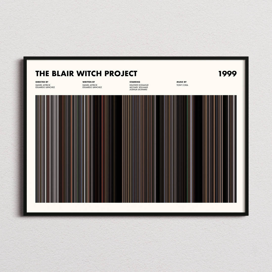 The Blair Witch Project Movie Barcode Poster