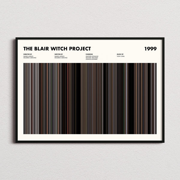 The Blair Witch Project Movie Barcode Poster