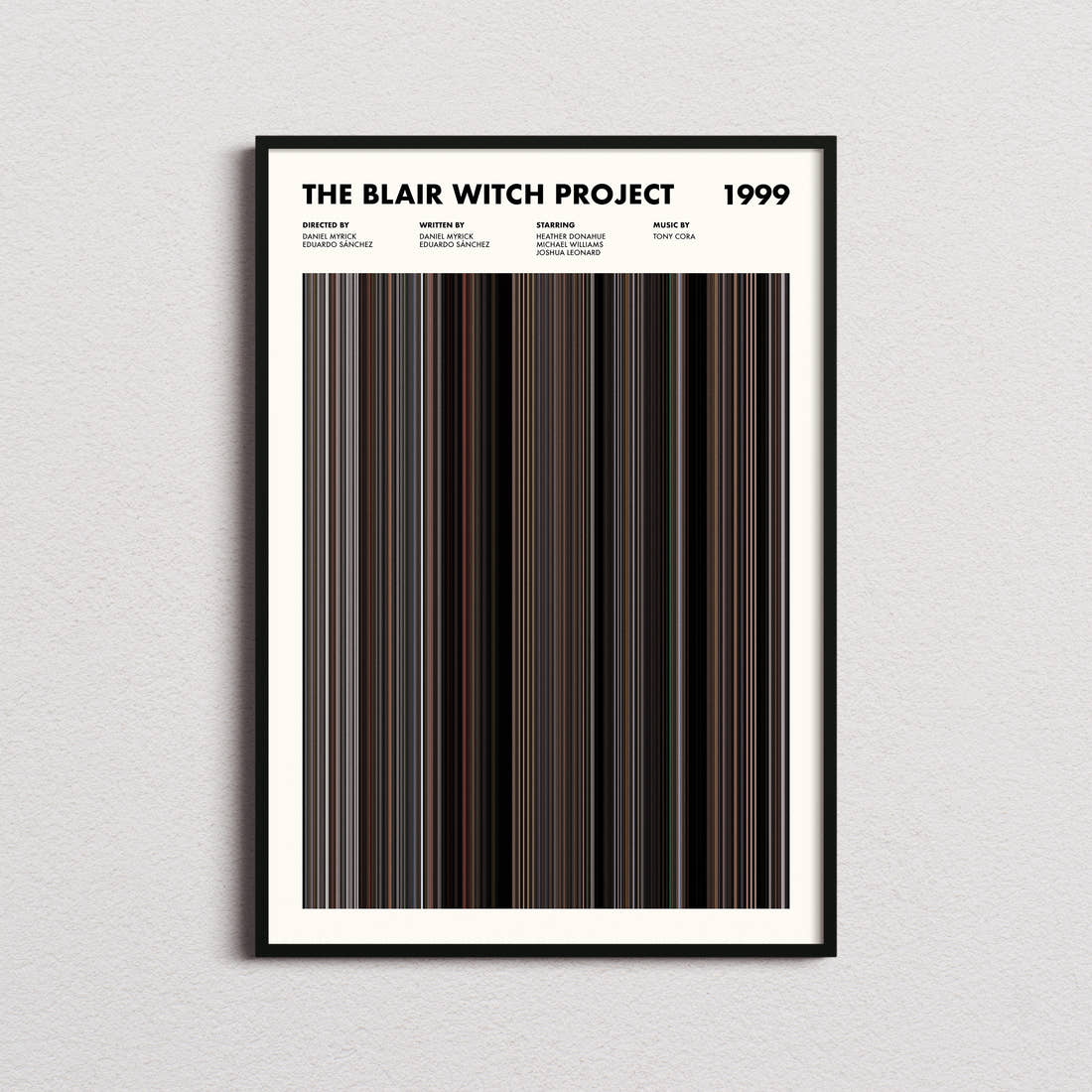 The Blair Witch Project Movie Barcode Poster