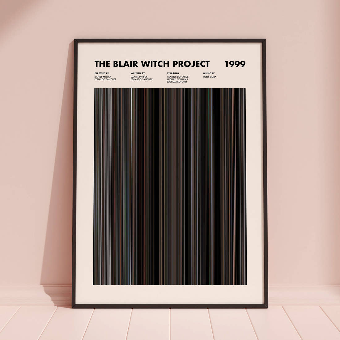 The Blair Witch Project Movie Barcode Poster