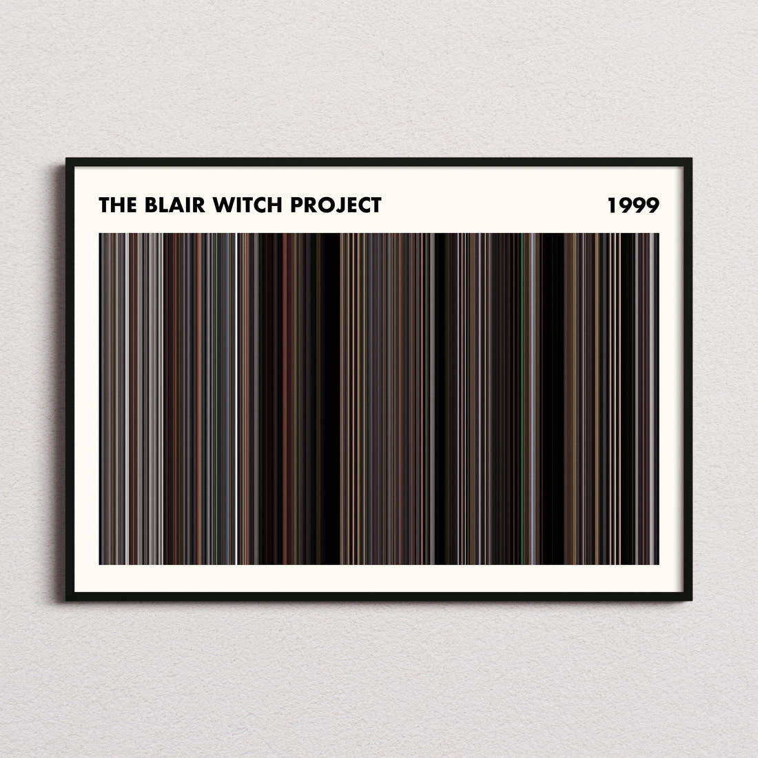 The Blair Witch Project Movie Barcode Poster - Simplified