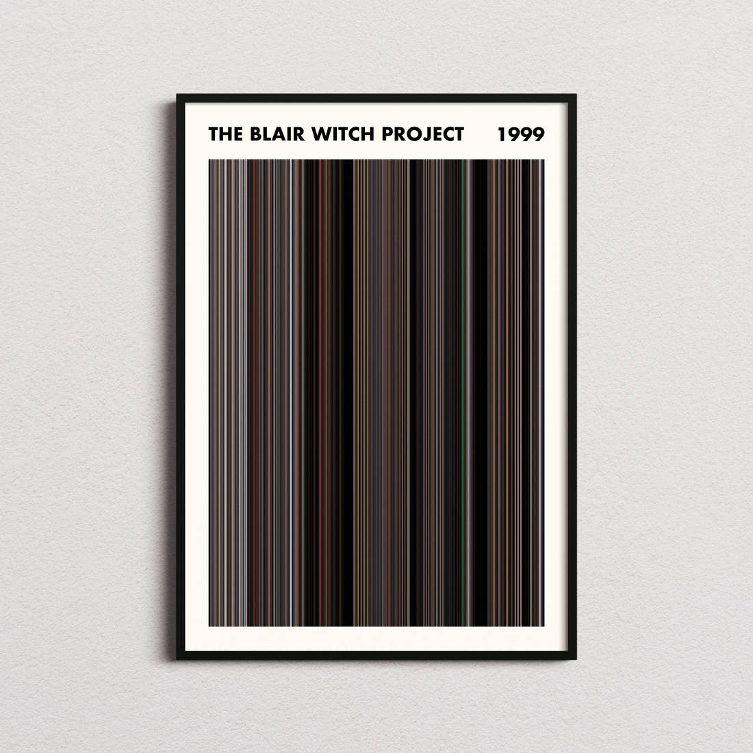 The Blair Witch Project Movie Barcode Poster - Simplified