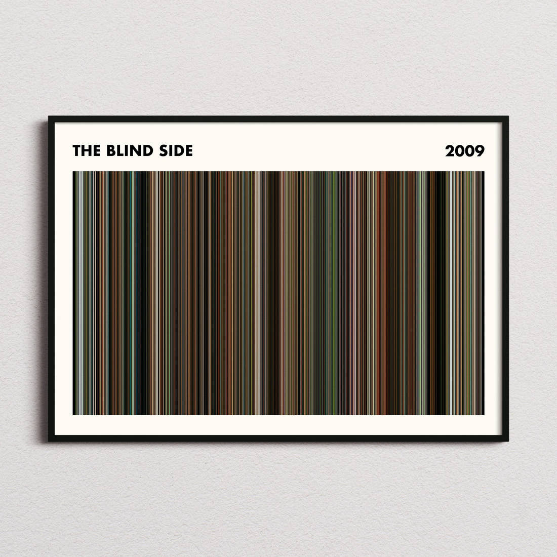 The Blind Side Movie Barcode Poster - Simplified