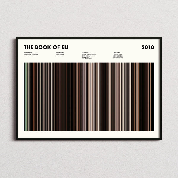 The Book Of Eli Movie Barcode Poster