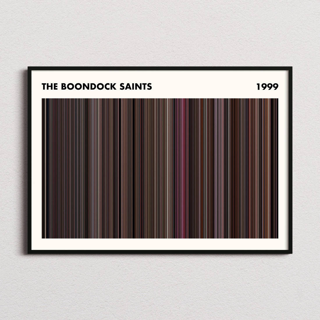 The Boondock Saints Movie Barcode Poster - Simplified