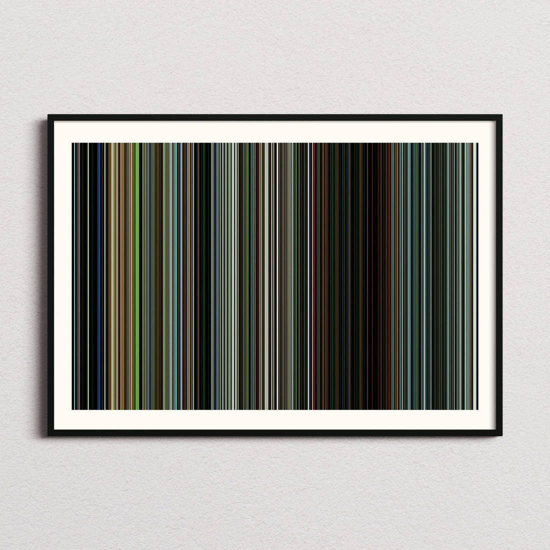 The Bourne Identity Movie Barcode Poster - Barcode Only