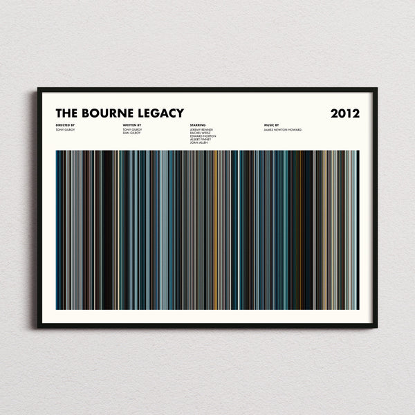 The Bourne Legacy Movie Barcode Poster