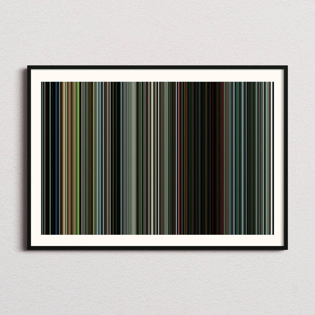 The Bourne Supremacy Movie Barcode Poster - Barcode Only