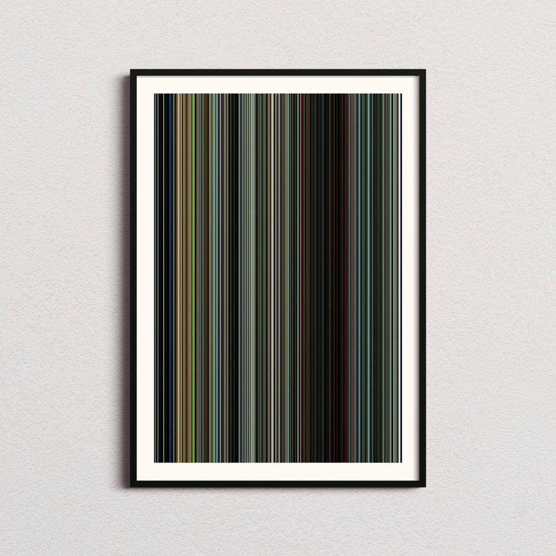 The Bourne Supremacy Movie Barcode Poster - Barcode Only