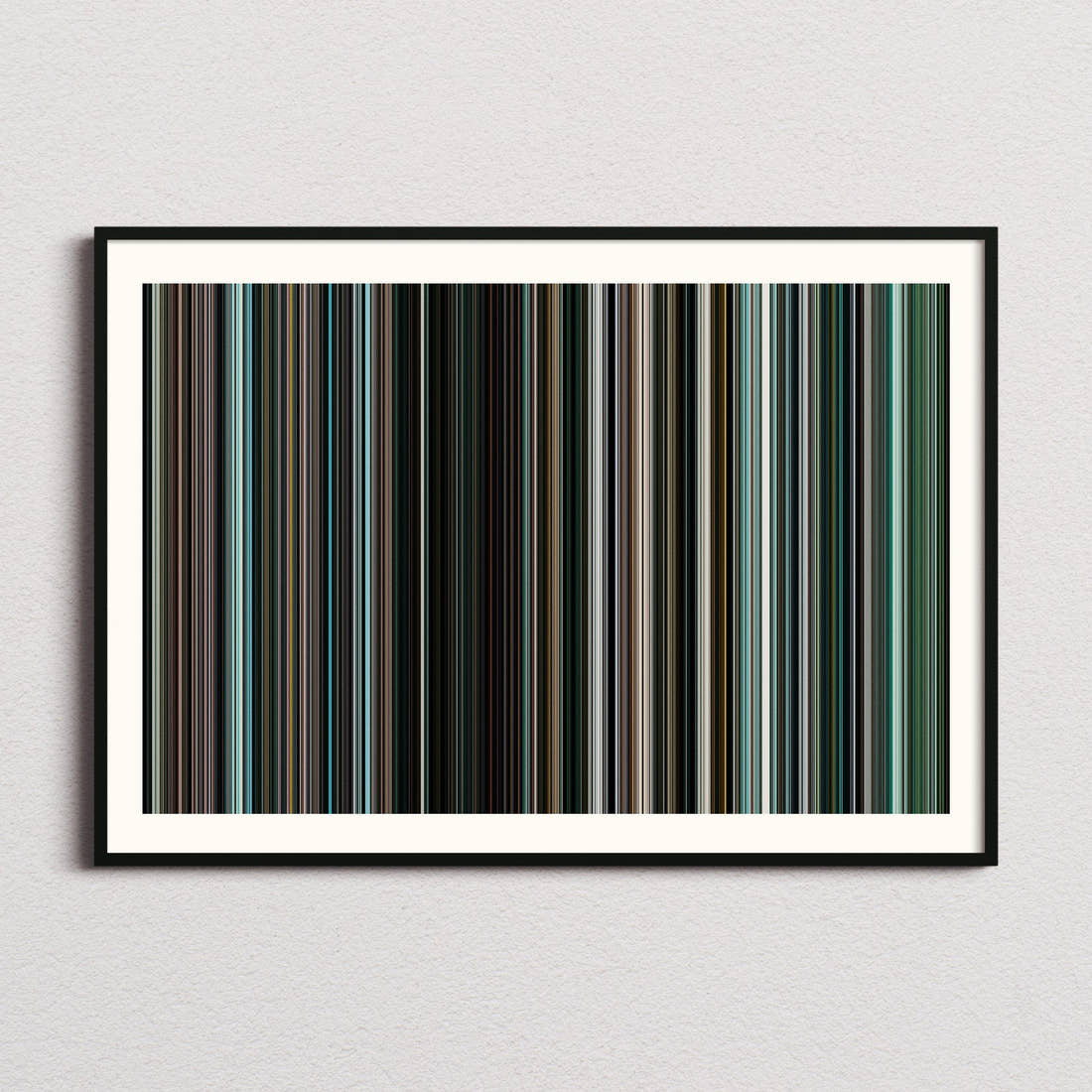The Bourne Ultimatum Movie Barcode Poster - Barcode Only