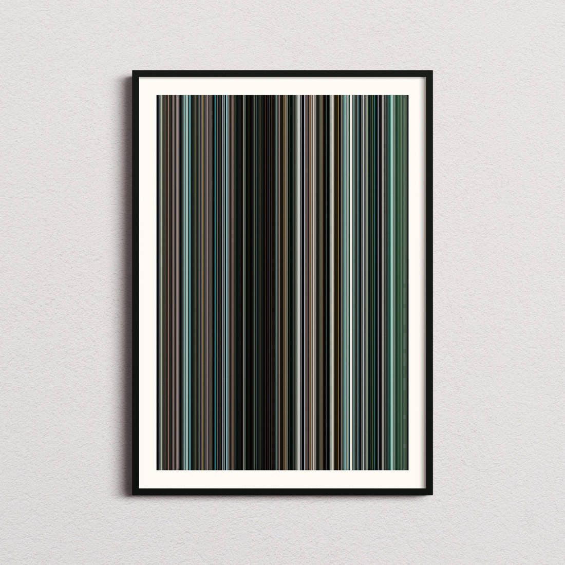 The Bourne Ultimatum Movie Barcode Poster - Barcode Only