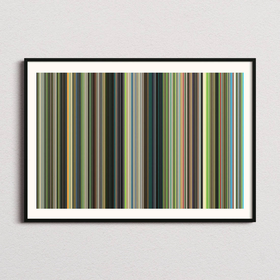 The Boy and the Heron Movie Barcode Poster - Barcode Only
