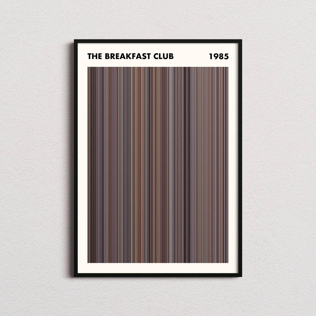 The Breakfast Club Movie Barcode Poster - Simplified