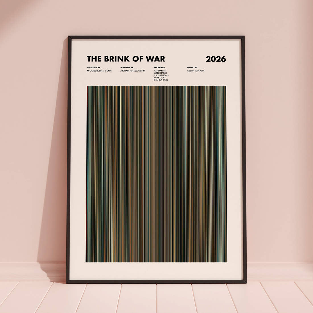 The Brink of War Movie Barcode Poster