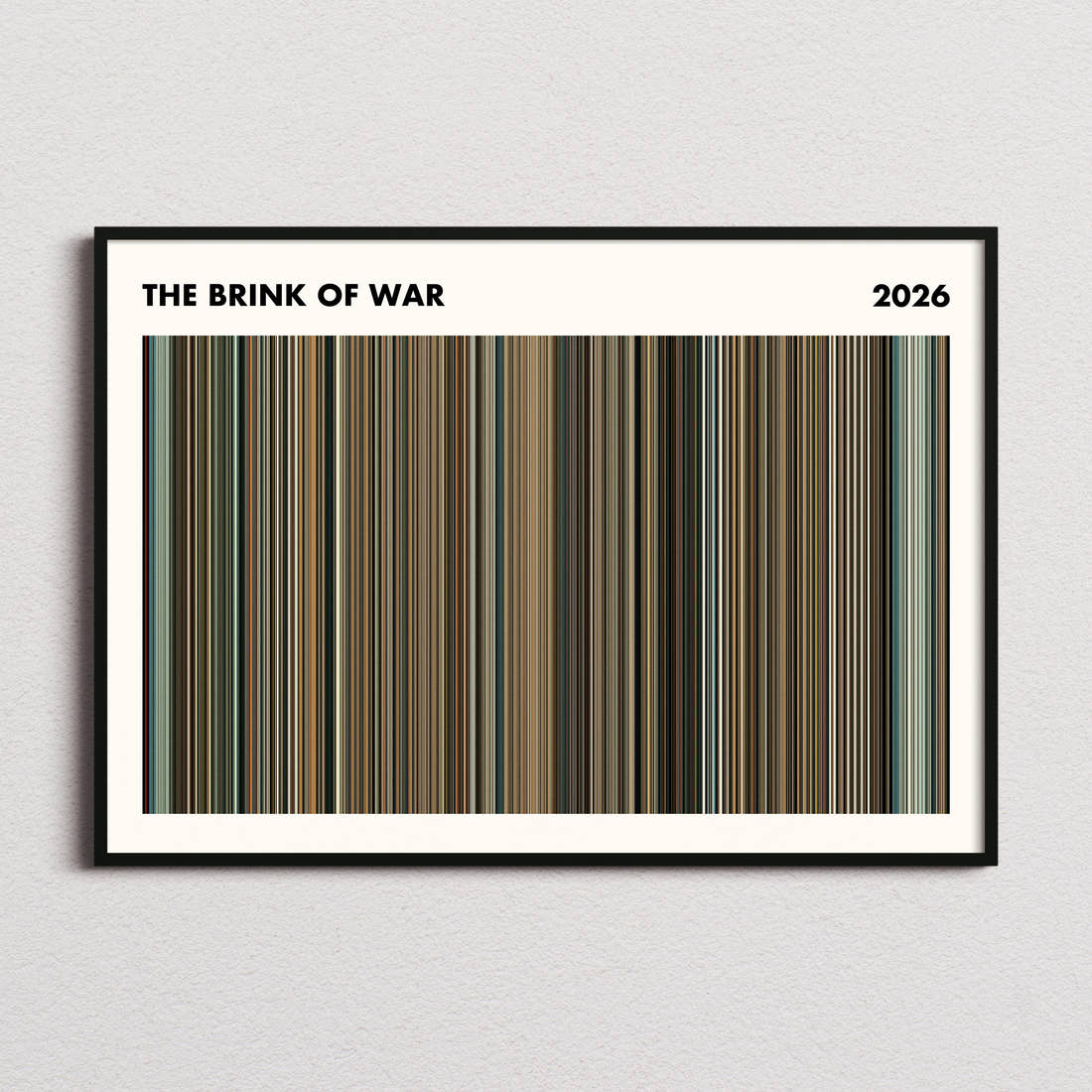 The Brink of War Movie Barcode Poster - Simplified