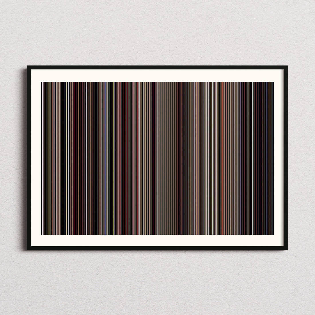 The Brutalist Movie Barcode Poster - Barcode Only