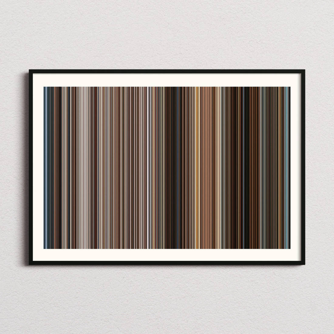 The Bucket List Movie Barcode Poster - Barcode Only